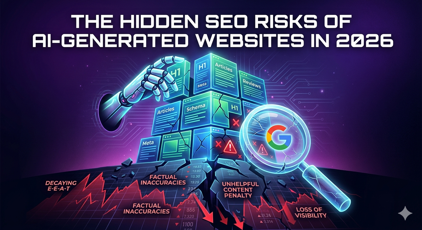 Les risques SEO cachés des sites générés par l’IA en 2026